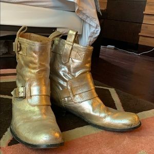 John varvatos gold boots
